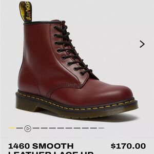 Dr martens 1460 cherry red rouge smooth boot